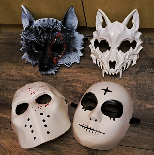 Halloween masken set - halloween, masken-set